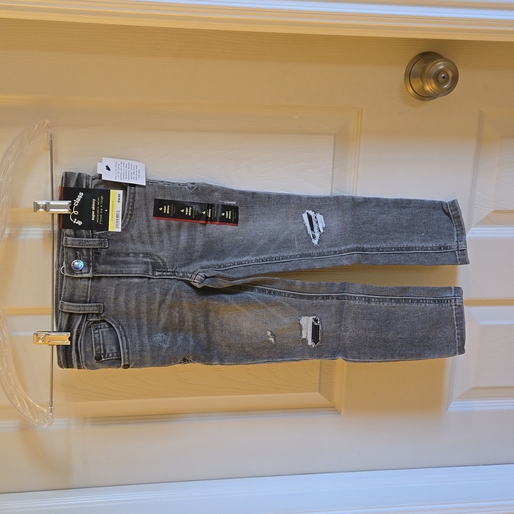 NWT Art Class gray denim distressed jeans